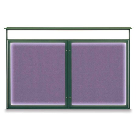 United Visual Products Open Faced Traditional Rounded Corkboard UV647ARC-BLACK-COBACC